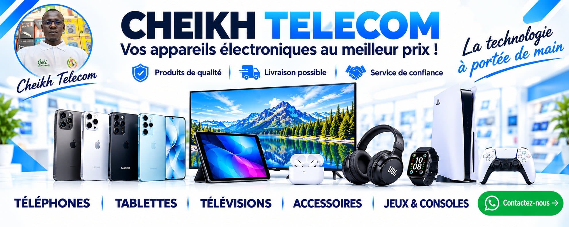 Cheikh Telecom — vos appareils électroniques au meilleur prix